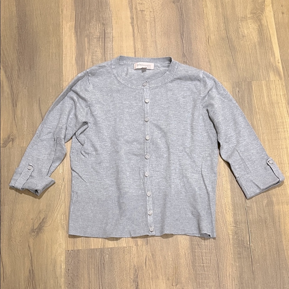 Philosophy size M gray sweater
